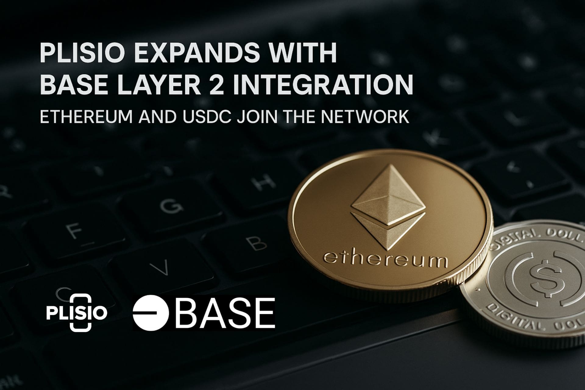 Plisio Expands with Base Layer 2 Integration: Ethereum and USDC Join the Network