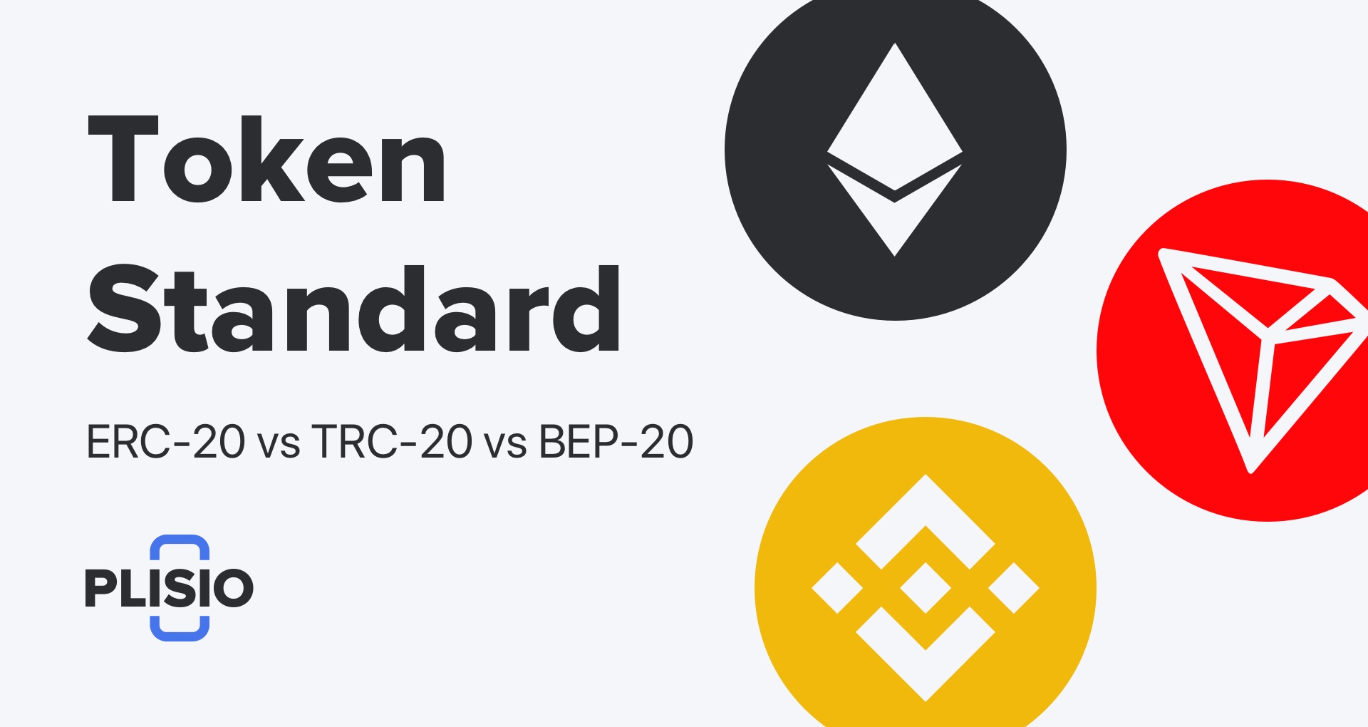 Estándar de token ERC-20 frente a TRC-20 frente a BEP-20