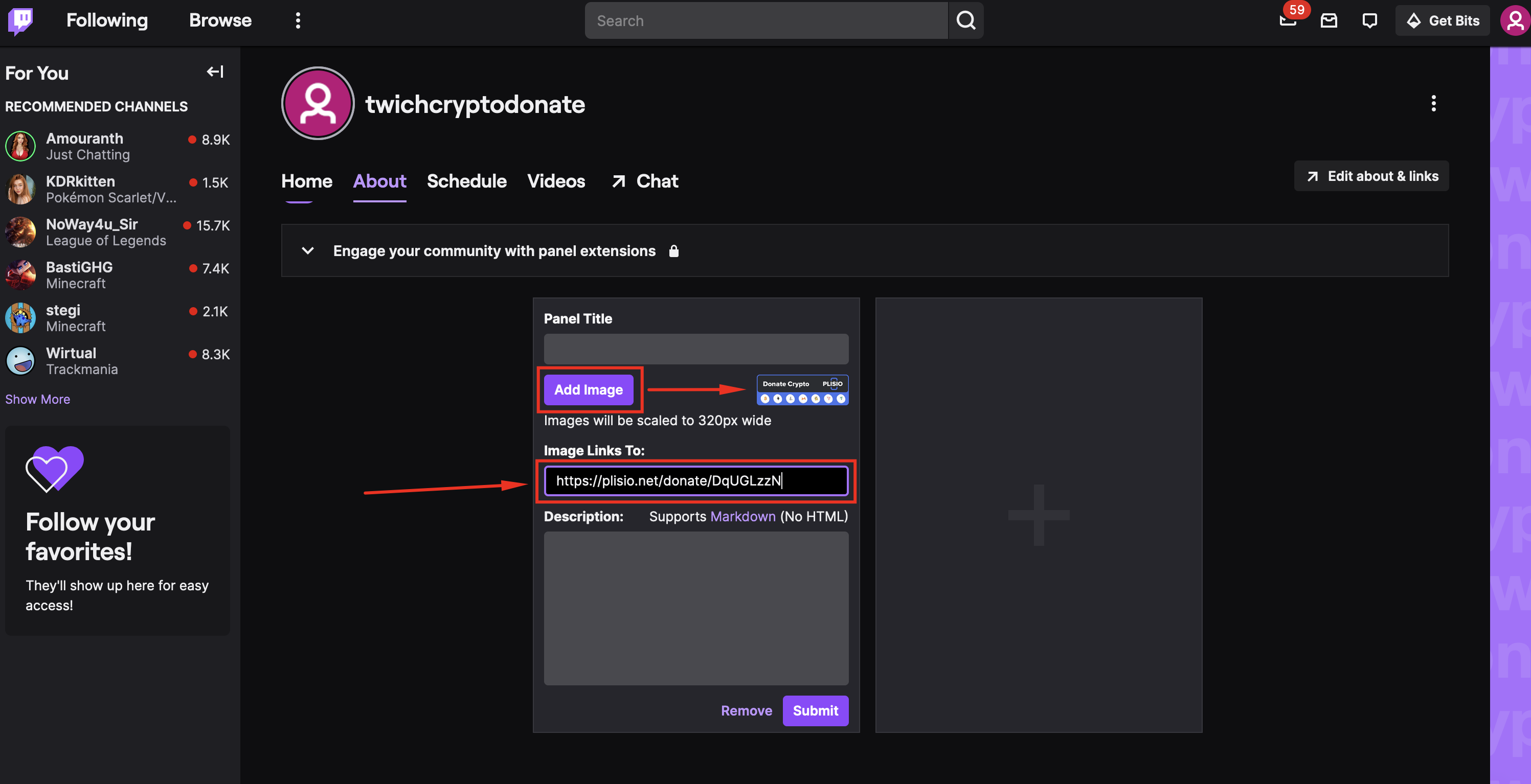 Как принимать пожертвования в криптовалюте на Twitch.tv