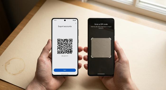 Transferência do Google Authenticator