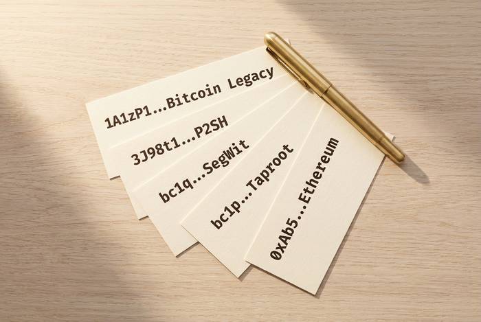 endereço da carteira de criptomoedas