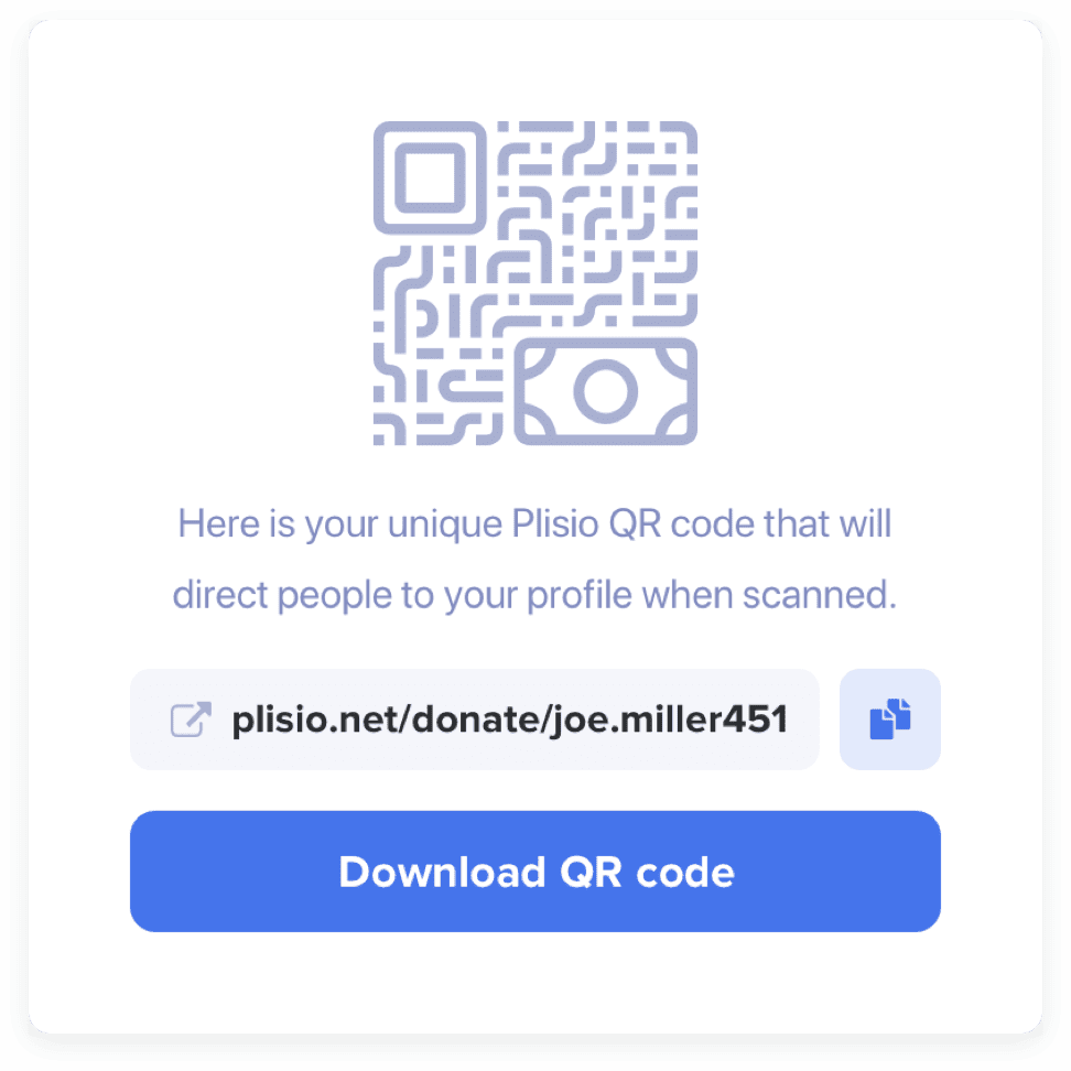 Link & QR code